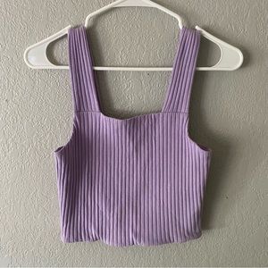 American Eagle light purple ribbed tank top